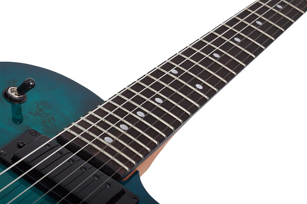 Электрогитара SCHECTER [SOLO-II STANDARD OBB] электрогитара 6-струнная, корпус: красное дерево, топ из капа, гриф: печеный клен, накладка: палисандр, 22 лада, цвет Ocean Blue Burst (OBB)