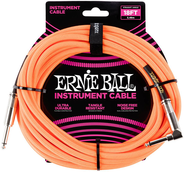 ERNIE BALL 6084, 5.49м - Инструментальный кабель
