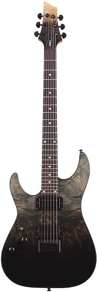 Электрогитара SCHECTER [C-1 STANDARD LH BFBB] леворукая электрогитара 6-струнная, корпус: красное дерево, топ из капа, гриф: печеный клен, накладка: палисандр, 24 лада, цвет Black Fade Burst Burl (BFBB)