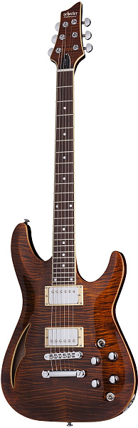 Электрогитара SCHECTER [C-1 E/A CAT'S EYE] электрогитара 6-струнная с пьезо датчиком в бридже, корпус: красное дерево, топ: зебрано, гриф: красное дерево, накладка: черное дерево, 24 лада, цвет: Cat's Eye
