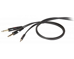 Die HARD DHG545LU3 Профессиональный аудио кабель, стерео мини 3,5мм джек <->2х джек6.3мм , длина 3м.