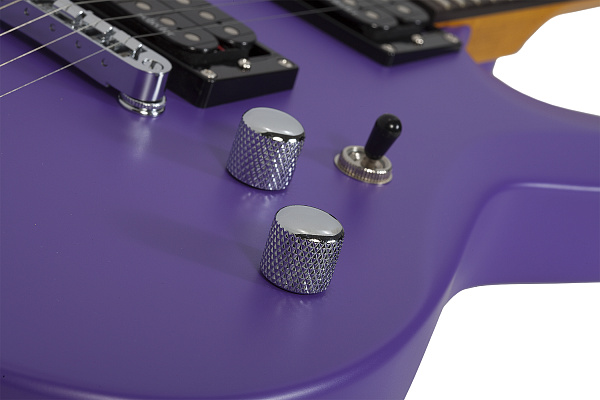 Электрогитара SCHECTER [C-6 DELUXE SDPRPL]  электрогитара 6-струнная, корпус: липа, гриф: клен, накладка: палисандр, 24 лада, цвет Satin Dark Purple (SDPRPL)