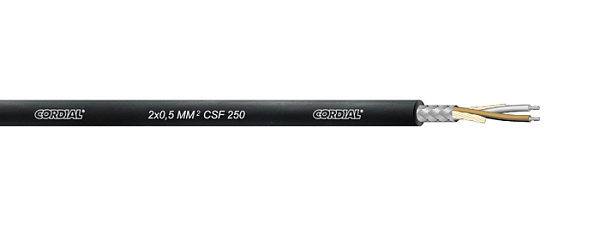 CORDIAL CSF 250 микрофонный кабель 5,2 мм, черный