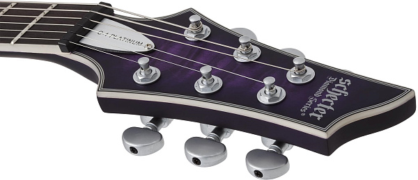 Электрогитара SCHECTER [C-1 PLATINUM SPB] электрогитара 6-струнная, корпус: красное дерево, гриф: клен, накладка: палисандр, 24 лада, цвет: Satin Purple Burst (SPB)