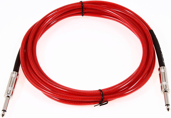 FENDER FGC-20C CALIFORNIA INSTRUMENT CABLE CANDY APPLE RED инструментальный кабель 6 м, цвет красный