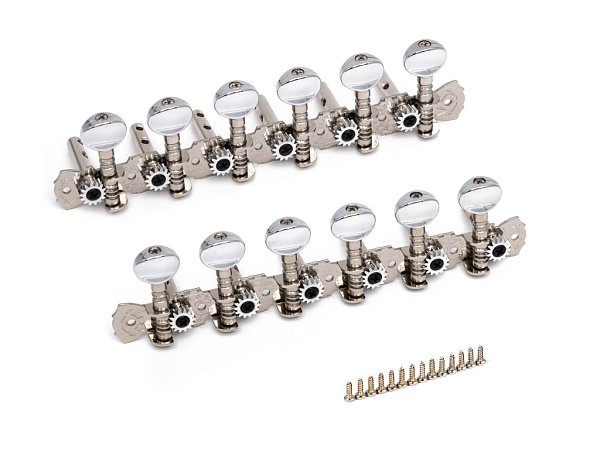 Alice LOD-017A-12 - Комплект колковой механики на планке для 12-струнной гитары