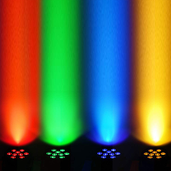 INVOLIGHT LEDPAR9HEX - Светодиодный прожектор RGBWA+UV 7шт. DMX-512, ИК-ДУ