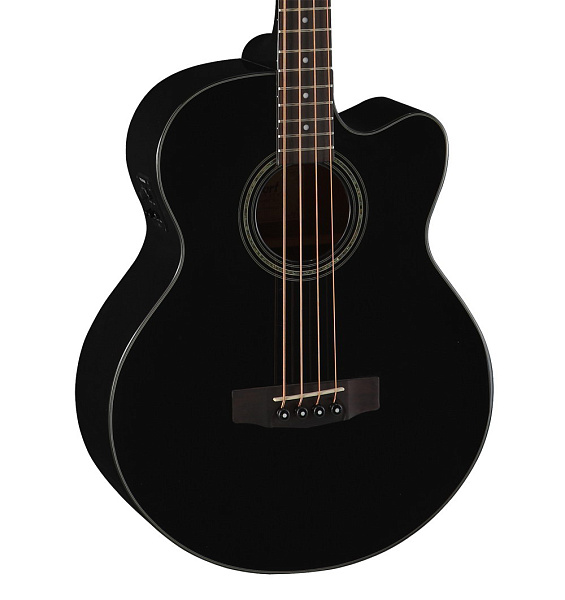 Cort AB850F-BK Acoustic Bass Series Электро-акустическая бас-гитара, с вырезом, черная
