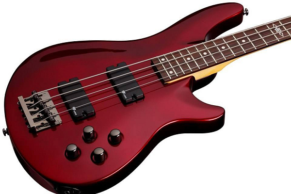 Бас-гитара SCHECTER [C-4 BASS SGR BY SCHECTER  M RED] бас-гитара 4-струнная, с чехлом, корпус: липа, гриф: клён, накладка палисандр, 24 лада, цвет Metallic Red (MRED)