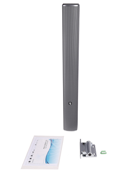 Звуковая колонна Intrend [ITSPK-CL425-G] пассивная, 4x2.5", 4 Ом (100Вт RMS), SPL 113dB,  106Hz-20kHz, 120°x20° (HхV), вес 3.4кг, цвет угольный металлик, крепление в комплекте, (цена за 1шт., в упаковке 2 шт.)
