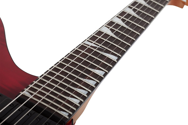 Электрогитара SCHECTER [AVENGER STANDARD BB] электрогитара 6-струнная, корпус: красное дерево, топ из капа, гриф: печеный клен, накладка: палисандр, 24 лада, цвет BloodBurst (BB)