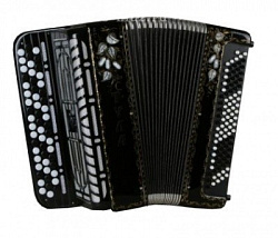 Баян «ТУЛА-210» 55х100-II – ученический, 3-х рядный, двухголосный, с готовым аккомпанементом (БН-39)