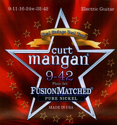 CURT MANGAN 9-42 Pure Nickel Wound Set струны для электрогитары