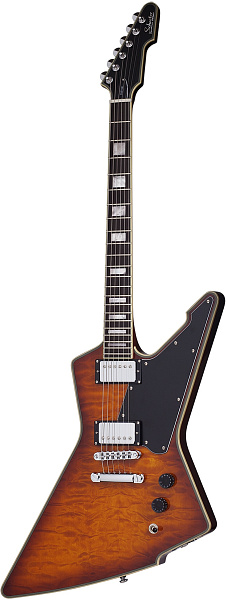 Электрогитара SCHECTER [E-1 CUSTOM  VSB] электрогитара 6-струнная, корпус: красное дерево, топ: клен, гриф: красное дерево, накладка: черное дерево, 22 лада, цвет: Vintage Sunburst (VSB)