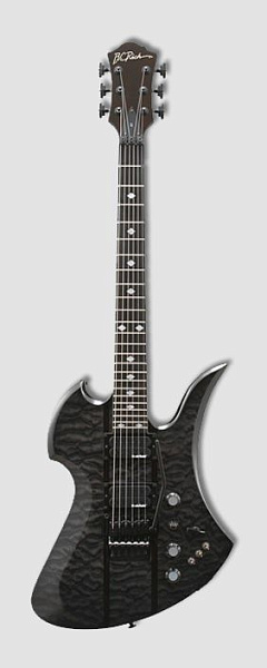 B.C.Rich MGSTBB Электрогитара Slash Mockingbird ST Neck Thru, Black Burl. 