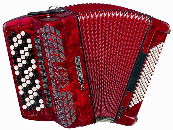 Bugari Armando 351/SE Баян, цвет красный..