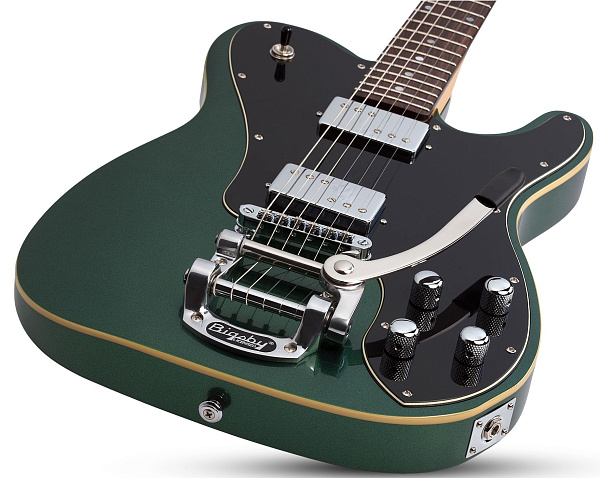 Электрогитара SCHECTER [PT FASTBACK II B DEG] электрогитара 6-струнная, корпус: ольха, гриф: клен, накладка: палисандр, 22 лада, Bigsby, цвет: Dark Emerald Green (DEG)