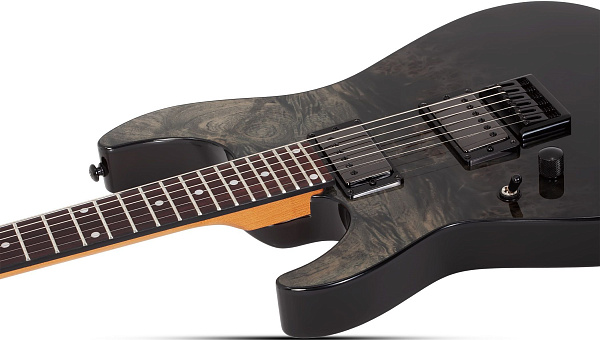 Электрогитара SCHECTER [C-1 STANDARD LH BFBB] леворукая электрогитара 6-струнная, корпус: красное дерево, топ из капа, гриф: печеный клен, накладка: палисандр, 24 лада, цвет Black Fade Burst Burl (BFBB)