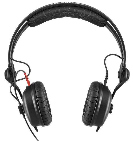 Закрытые динамические накладные мониторные наушники Sennheiser [HD 25 PLUS] Диапазон: 16–22000 Гц, импеданс: 70 Ом, чувствительность: 120 дБ, вес: 140 г, два кабеля (1,5 м прямой и 3 м витой), разъём 3,5 мм + адаптер 6,3 мм.