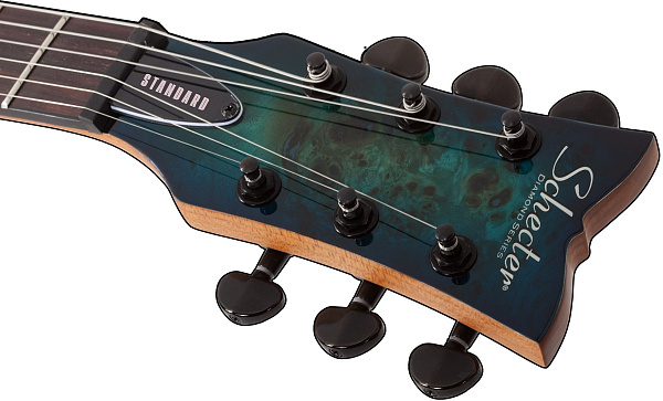 Электрогитара SCHECTER [SOLO-II STANDARD OBB] электрогитара 6-струнная, корпус: красное дерево, топ из капа, гриф: печеный клен, накладка: палисандр, 22 лада, цвет Ocean Blue Burst (OBB)