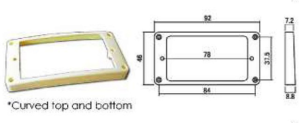 Hosco H-MRA-RI - Рамка для бриджевого хамбакера