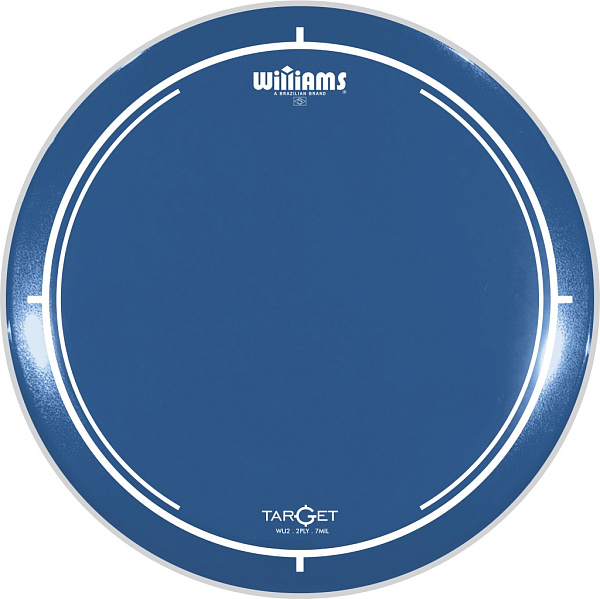 WU2-7MIL-18 Target Series Blue Пластик для бас-барабана 18", синий, Williams