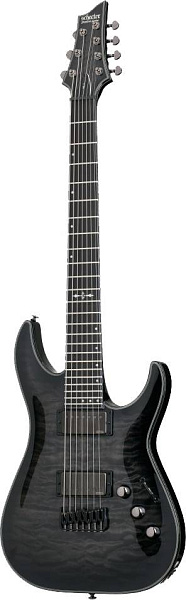 Электрогитара SCHECTER [HELLRAISER HYBRID C-7 TBB] электрогитара 7-струнная, корпус: красное дерево, топ: волнистый клен, гриф: клен, накладка: черное дерево, 24 лада, цвет: Trans Black Burst (TBB)