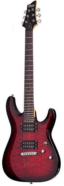 Электрогитара SCHECTER [C-6 PLUS STCB] электрогитара 6-струнная, корпус: липа, топ: стеганый клен, гриф клен, накладка палисандр, 24 лада, цвет: See-Thru Cherry Burst (STCB)
