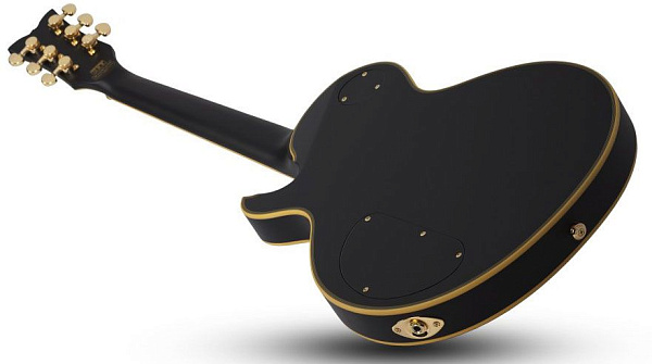 Электрогитара SCHECTER [SOLO-II CUSTOM ABSN] электрогитара 6-струнная, корпус: красное дерево, гриф: красное дерево, накладка: черное дерево, 22 лада, цвет: Aged Black Satin (ABSN)