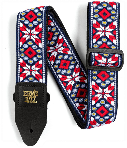 ERNIE BALL 4639 Jacquard Taos Fire Red - Ремень для гитары