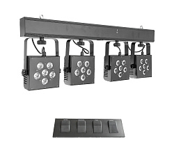 Involight SBL3000 - 4хLEDPAR (6 шт. RGB 9 Вт мультичип ) DMX-512 (без стойки)