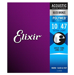 Elixir 11000 PolyWeb - Струны для акустической гитары