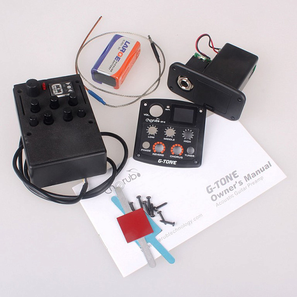 Cherub GT-6 - Гитарный эквалайзер цифровой 3-х полосный с тюнером и эффектами