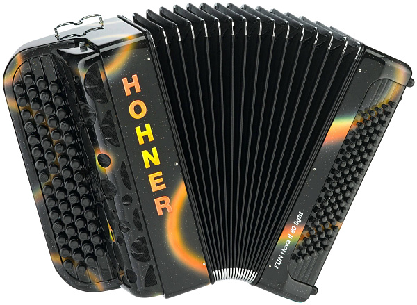 HOHNER Fun Nova II 80 light black airbrush (B-Stepped) - Баян