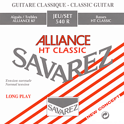 Savarez 540R ALLIANCE HT CLASSIC Струны для классической гитары нормального натяжения.