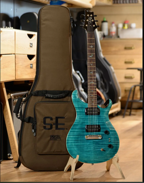 PRS SE PAULS GUITAR AQUA, с чехлом - Электрогитара