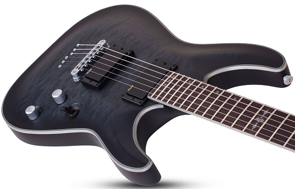 Электрогитара SCHECTER [C-1 PLATINUM STBLS] электрогитара 6-струнная, корпус: красное дерево, гриф: клен, накладка: палисандр, 24 лада, цвет: See-Thru Black Satin (STBLS)