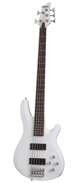 Бас-гитара SCHECTER [C-5 DELUXE SWHT] бас-гитара 5-струнная, корпус: липа, гриф: клен, накладка: палисандр, 24 лада, цвет: Satin White (SWHT)