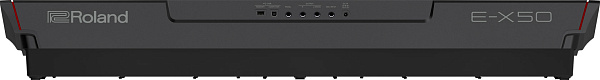 Синтезатор ROLAND [E-X50] с автоаккомпанементом, 61 клавишей (чувствительной к нажатию), 256-голосной полифонией. 689 тембров, 300 стилей аранжировки, Bluetooth 5.0, микрофонный вход, USB. Вес: 9,6 кг.