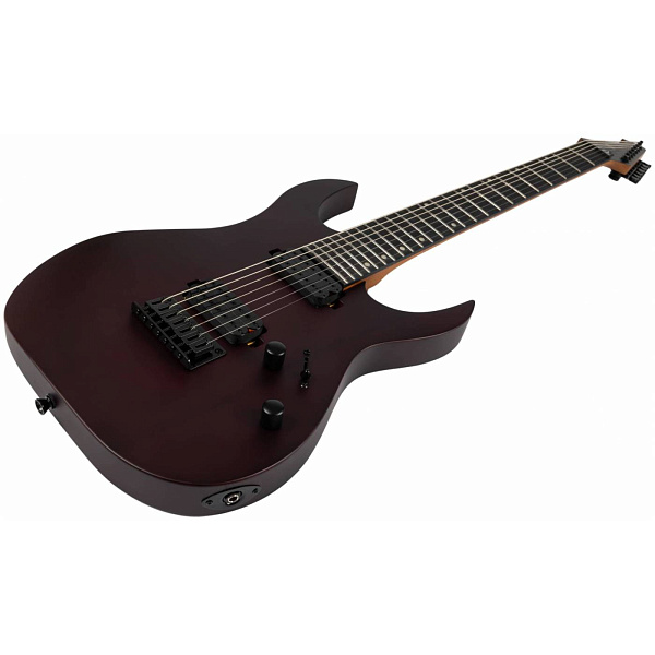 SPIRA S-407 MWR - Электрогитара Superstrat 7-ми струнная, цвет Red Wine/винный красный