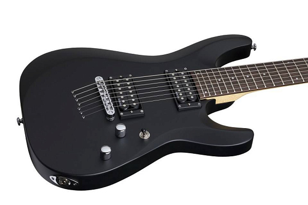 Электрогитара SCHECTER [C-7 DELUXE SBK] электрогитара 7-струнная, корпус: липа, гриф: клен, накладка: палисандр, 24 лада, цвет: Satin Black (SBK)