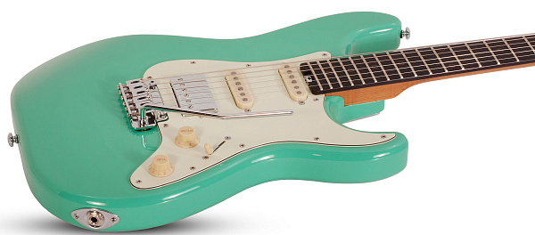 Электрогитара SCHECTER [NICK JOHNSTON TRAD-HSS A. GREEN] электрогитара 6-струнная, корпус: ольха, гриф: обоженный клён, накладка черное дерево, на болтах, звукосниматели: HSS, 22 лада, цвет: Atomic Green