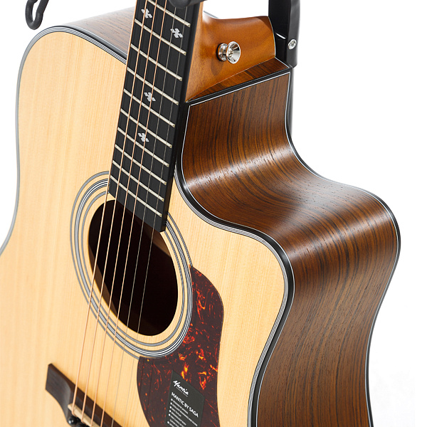 Mantic by SAGA AG-370С - Акустическая гитара дредноут с вырезом, цвет натуральный