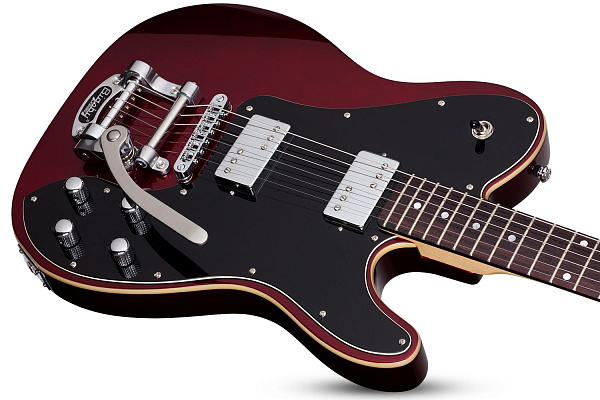 Электрогитара SCHECTER [PT FASTBACK II B M RED] электрогитара 6-струнная, корпус: ольха, гриф: клен, накладка: палисандр, 22 лада, Bigsby, цвет: Metallic Red (MRED)