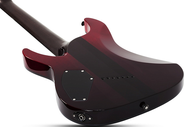 Электрогитара SCHECTER [REAPER-7 ELITE MS BLOODBURST BB] электрогитара 7-струнная мультимензурная, корпус: красное дерево, топ: стеганый клен, гриф: венге, накладка: черное дерево, 24 лада, цвет: Blood Burst (BB)