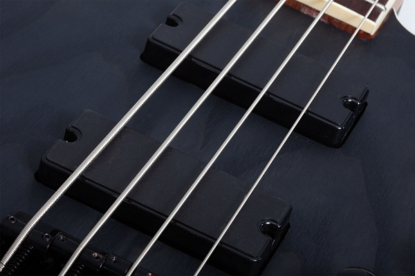 Бас-гитара SCHECTER [C-4 STANDARD CS] бас-гитара 4-струнная, корпус: красное дерево, топ из капа, гриф: печеный клен, накладка: палисандр, 24 лада, цвет Charcoal Satin (CS)
