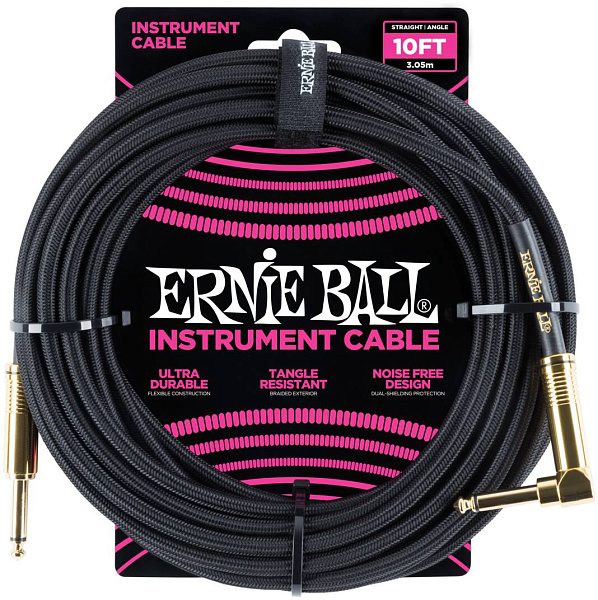 ERNIE BALL 6081, 3.05м - Инструментальный кабель
