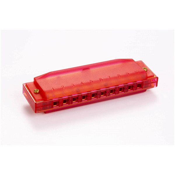 HOHNER Translucent Red (M1110R) - Диатоническая губная гармоника, тональнос С, цвет красный