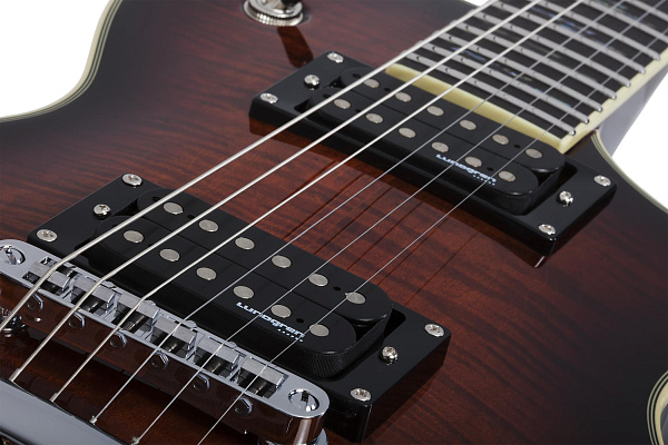 Электрогитара SCHECTER [SOLO-II SUPREME CEB] электрогитара 6-струнная, корпус: красное дерево, гриф: красное дерево, накладка: черное дерево, 22 лада, цвет: Cat's Eye Black Burst (CEB)