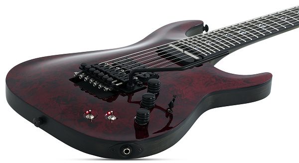 Электрогитара SCHECTER [C-7 APOCALYPSE RED REIGN RR] электрогитара 7-струнная, корпус: болотный ясень, гриф: клен, накладка: черное дерево, 24 лада, цвет: Red Reign (RR)